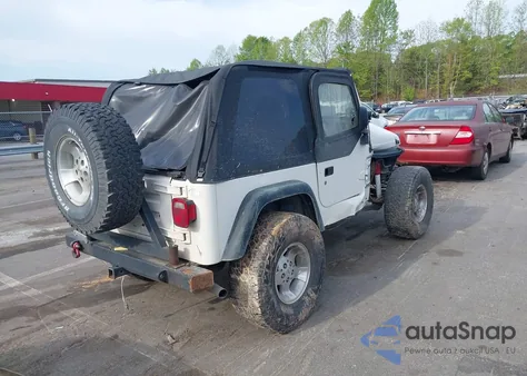 1998 Jeep Wrangler Sport из США, поврежденный, VIN 1J4FY19S5WP788331